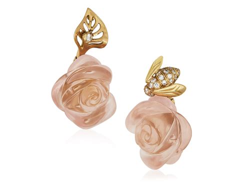 rose dior pre catelan earrings price|DIOR 'ROSE DIOR 'PRÉ CATELAN' QUARTZ, .